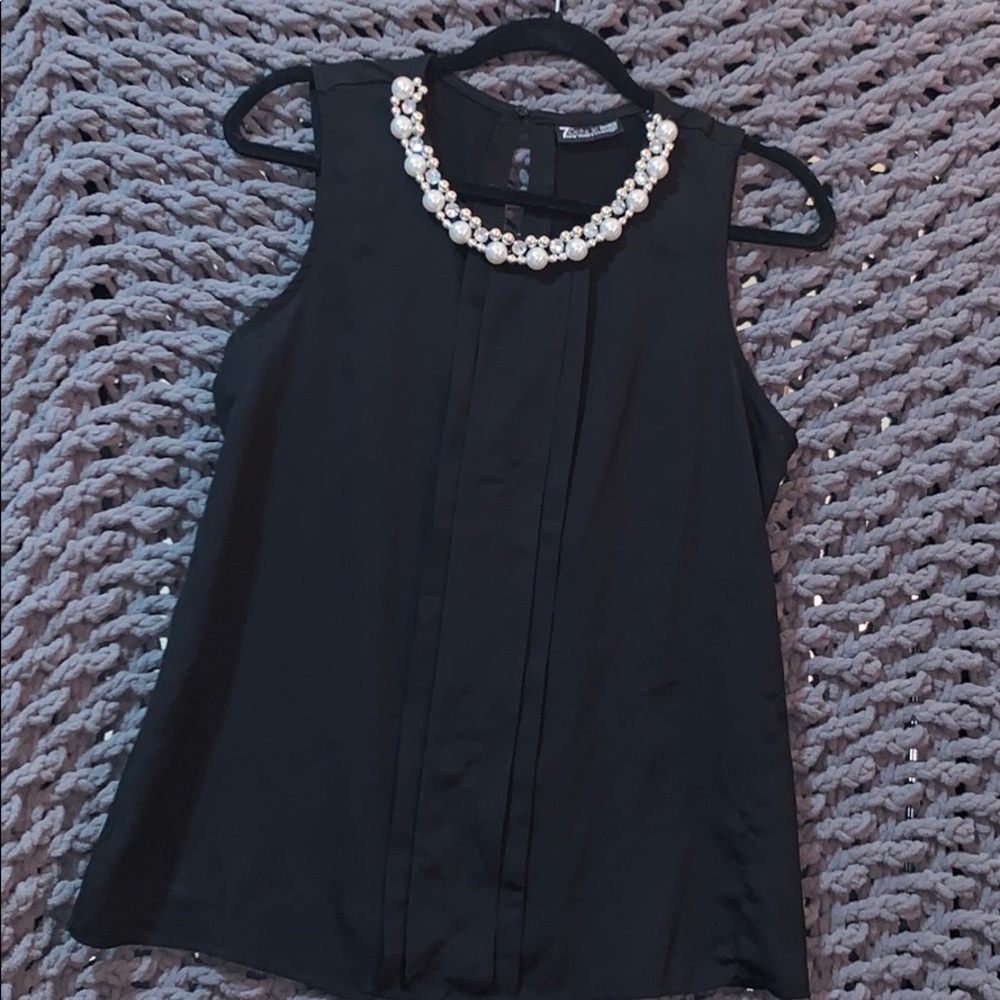 Crystal and Pearl Detail Blouse 💎💎 - Picture 2 of 7